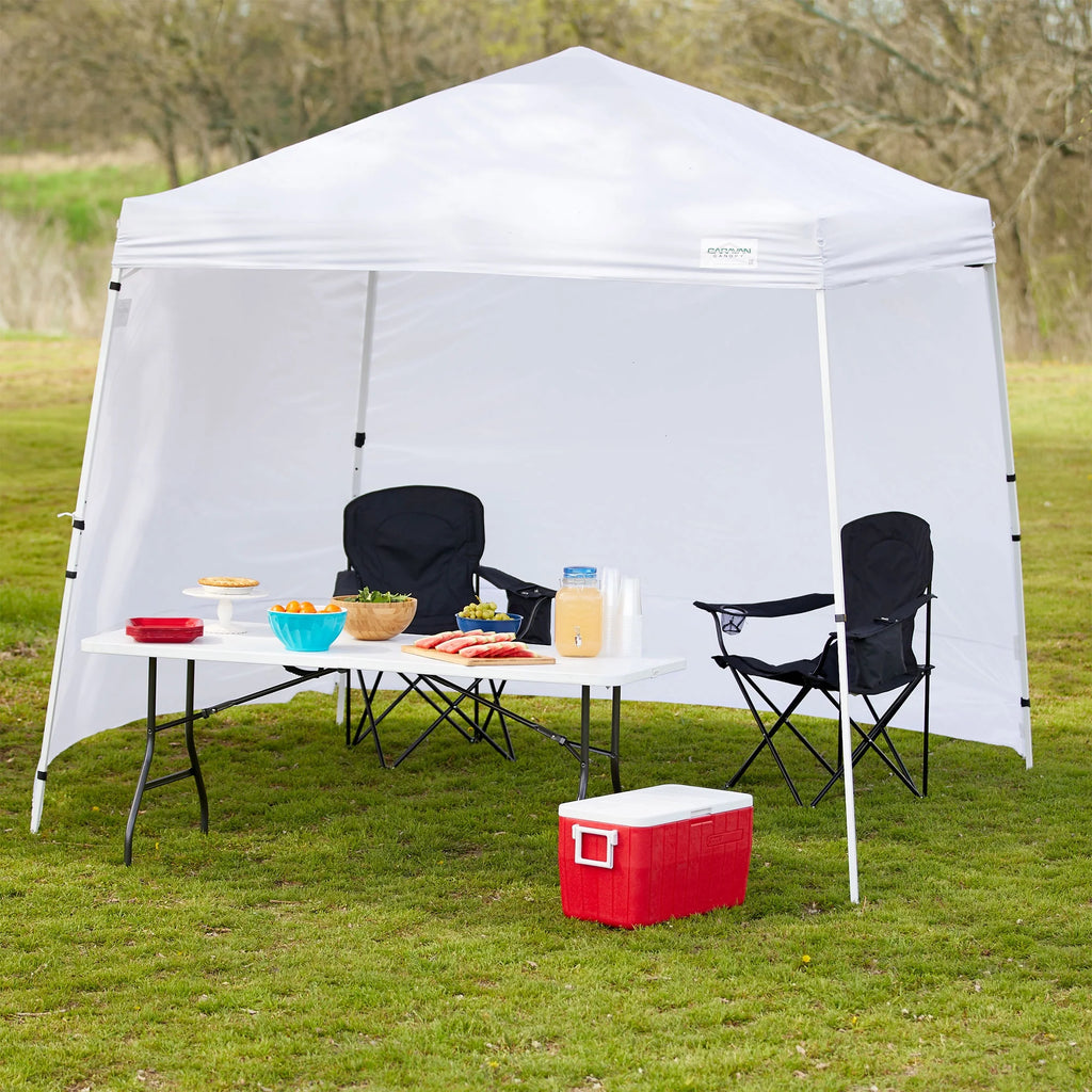 10x10' Instant Canopy Kit with 2 Slant Leg Sidewall C416972