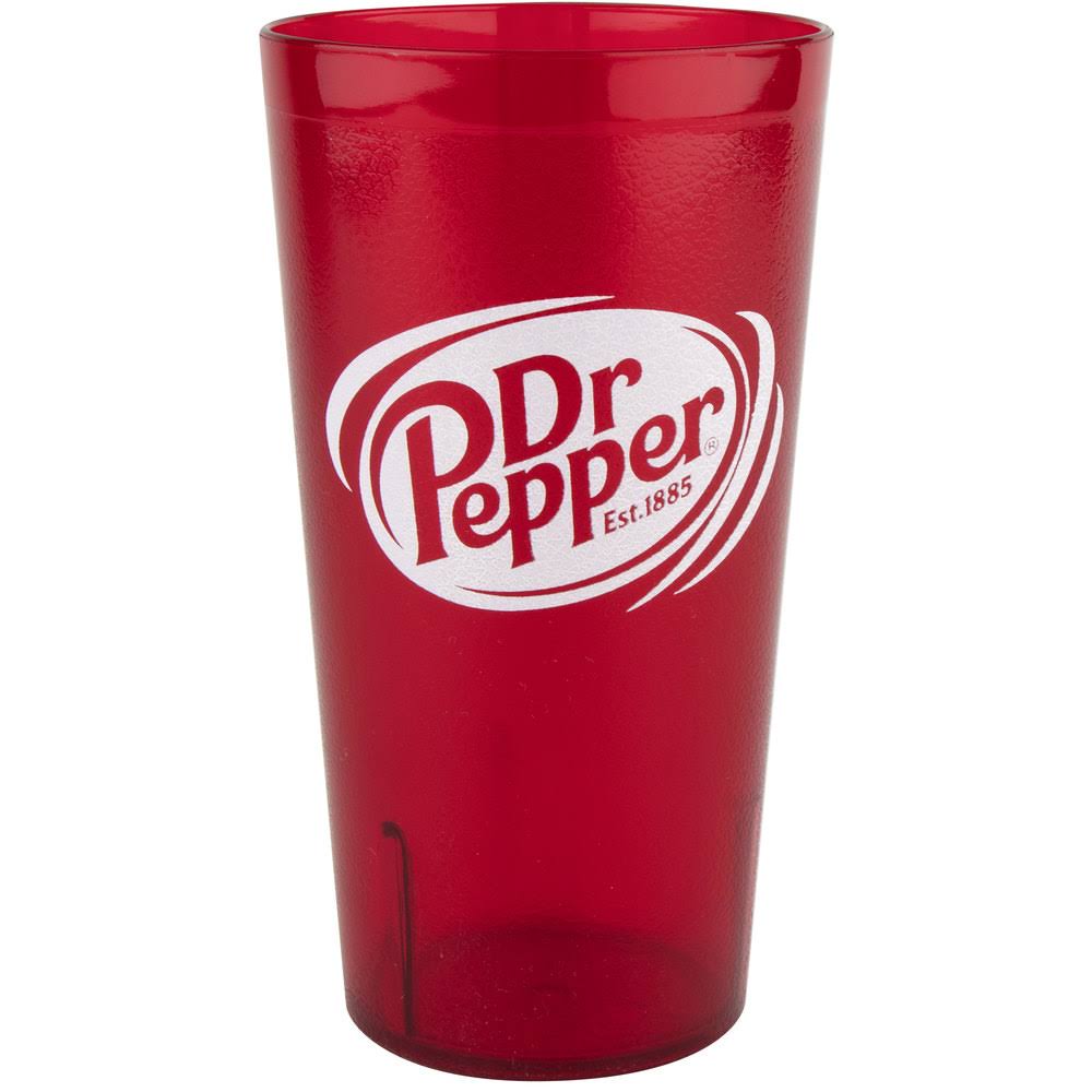 32 oz. Red Plastic Tall Pebbled Tumbler V5443
