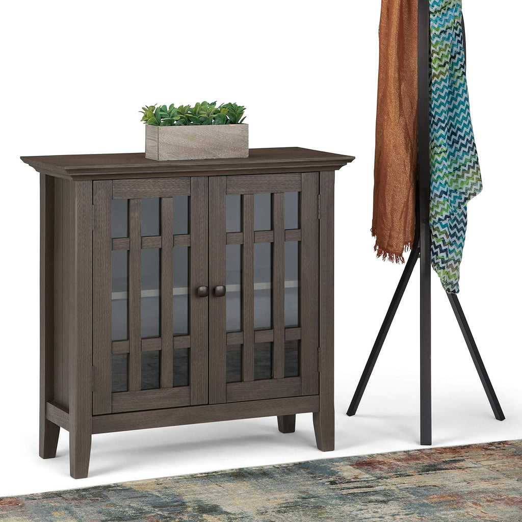 Light Golden Brown Storage Media Cabinet U104