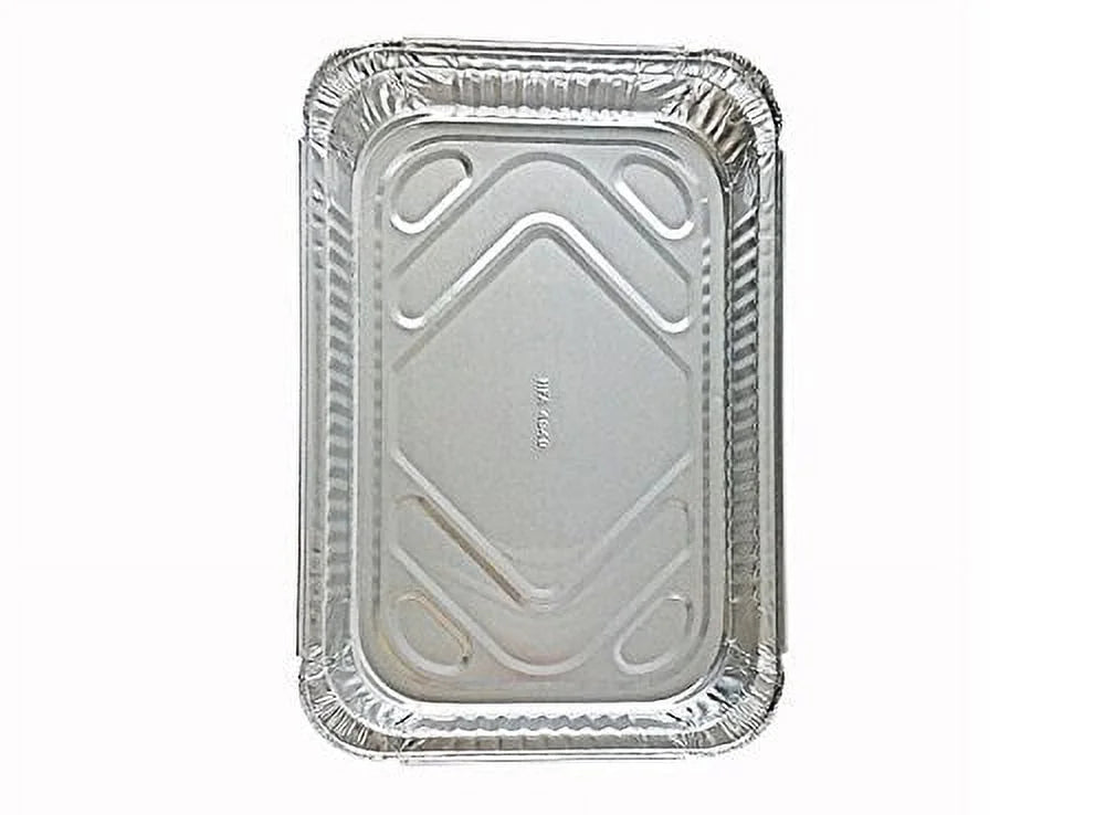 4 lb Oblong Aluminum Food Storage Pan with Board Lid, Pack of 50 C84599