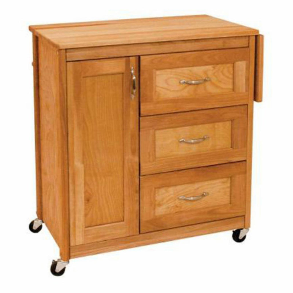 Kitchen Cart with Side Drop Leaf Y769