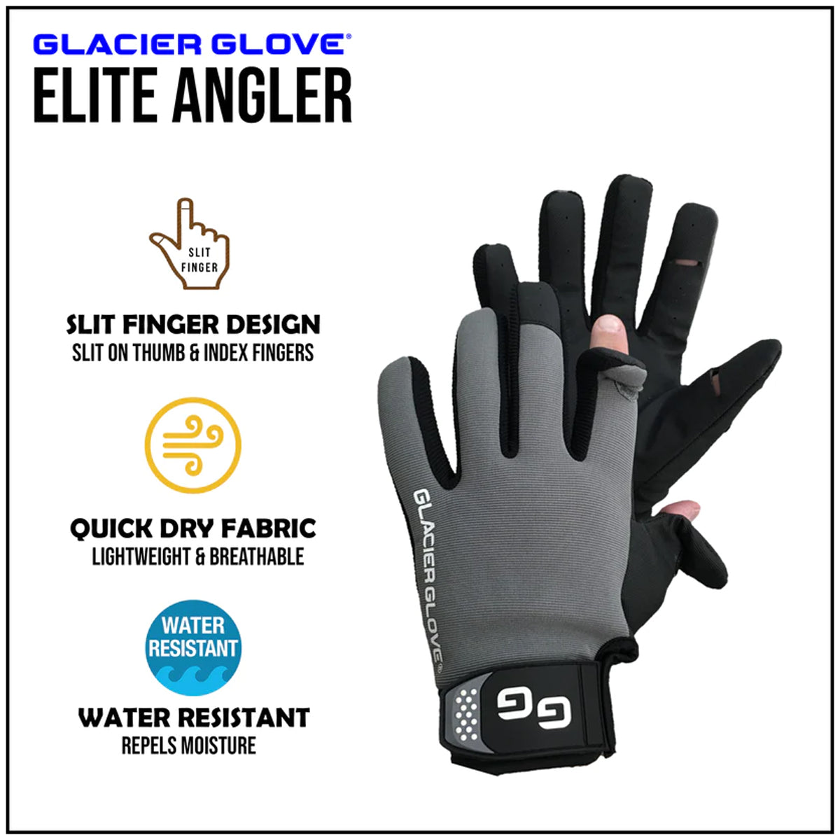 Black Slit Finger Gloves B892