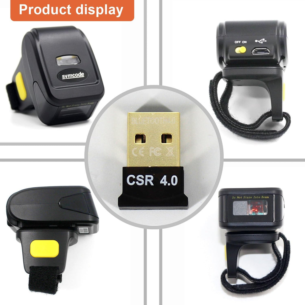 2D Bluetooth Ring Barcode Scanner I2105
