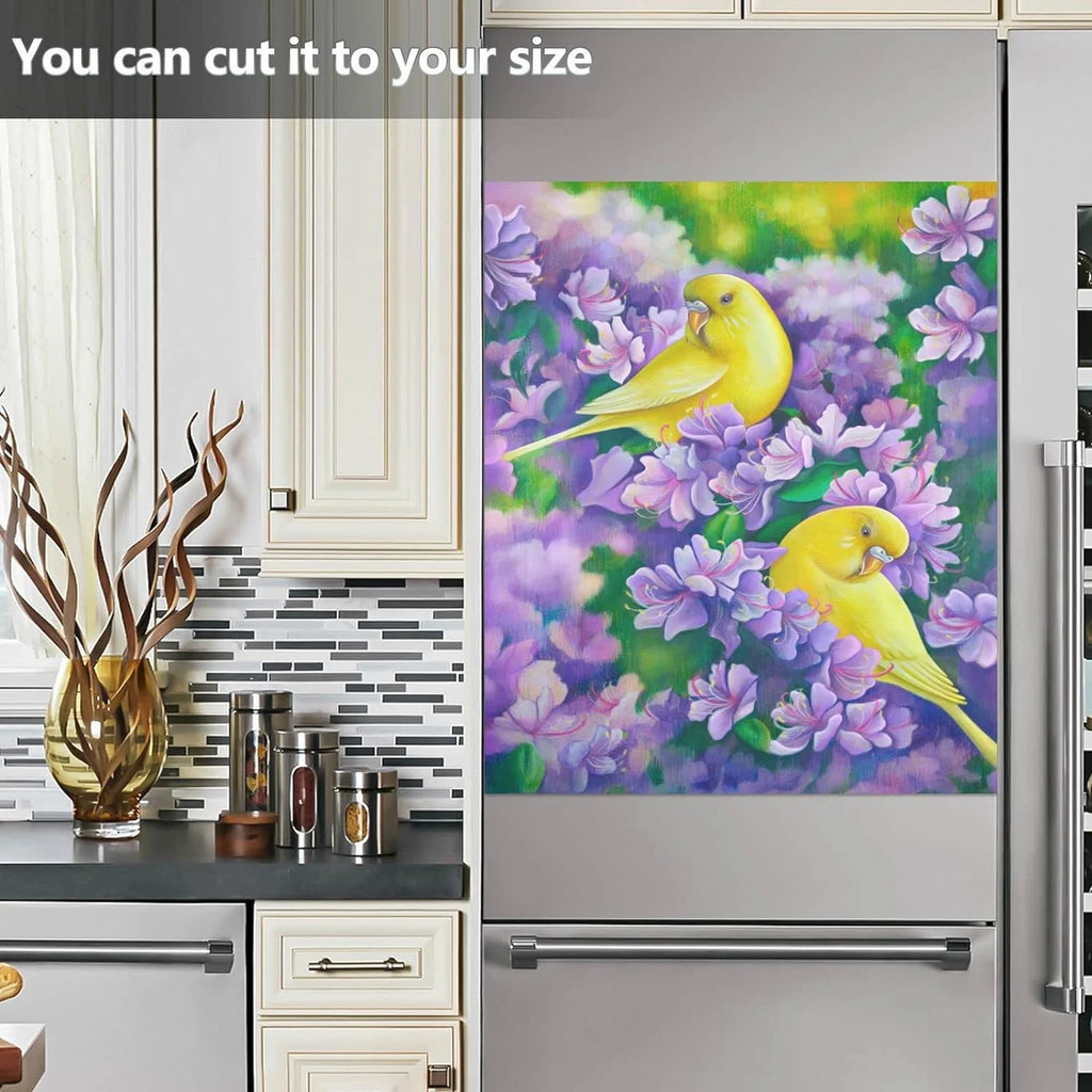 Yellow Parrots Magnetic Dishwasher Sticker 23x26in R568417