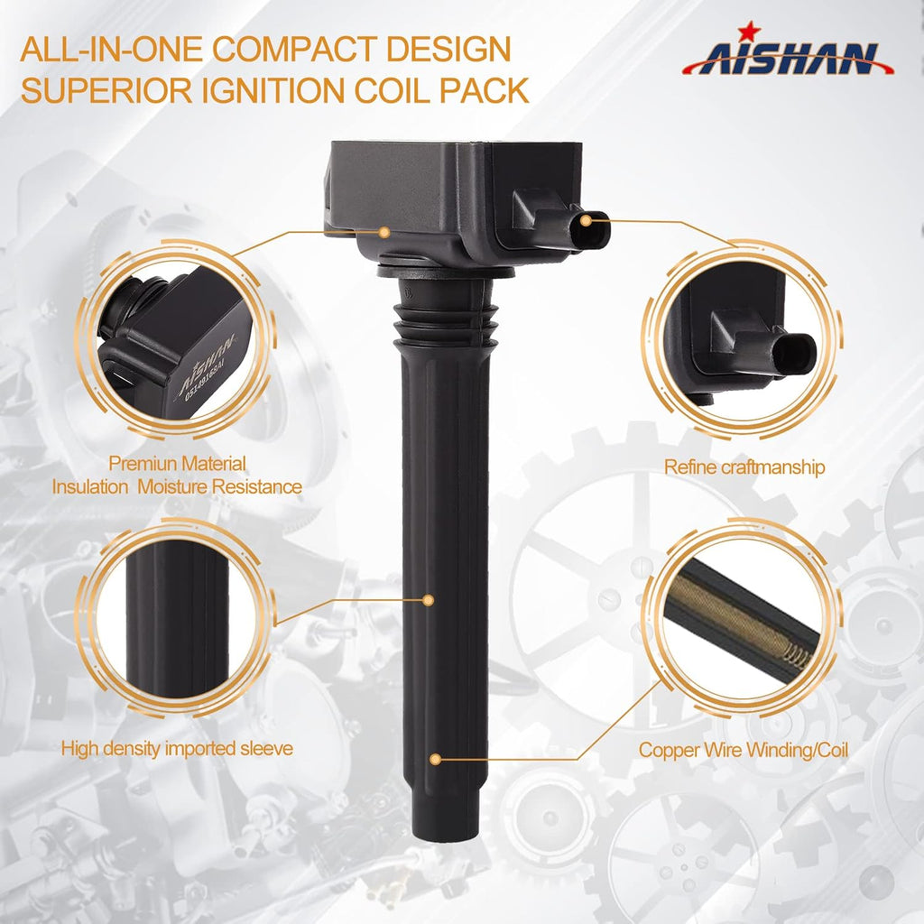 Set of 6 Ignition Coil Pack Compatible with 3.6L V6 M849880