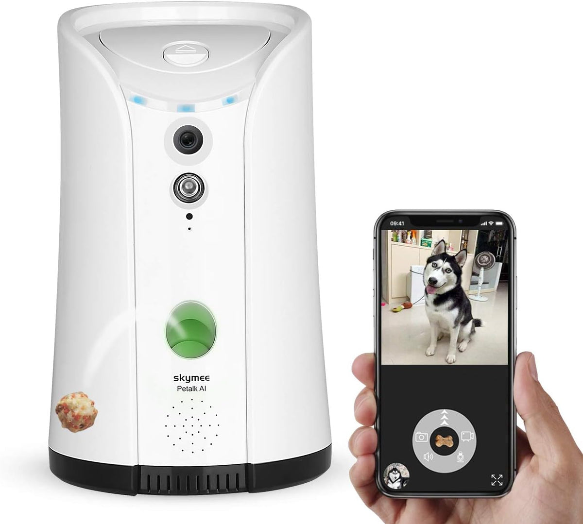 Dog Camera Treat Dispenser with Two-Way Audio and Night Vision Y332
