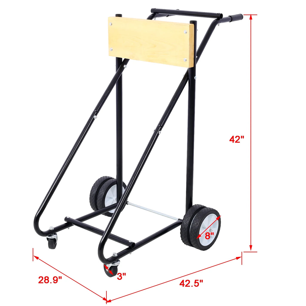 Outboard Boat Motor Stand Engine Carrier Cart Dolly with Wheels Q4874