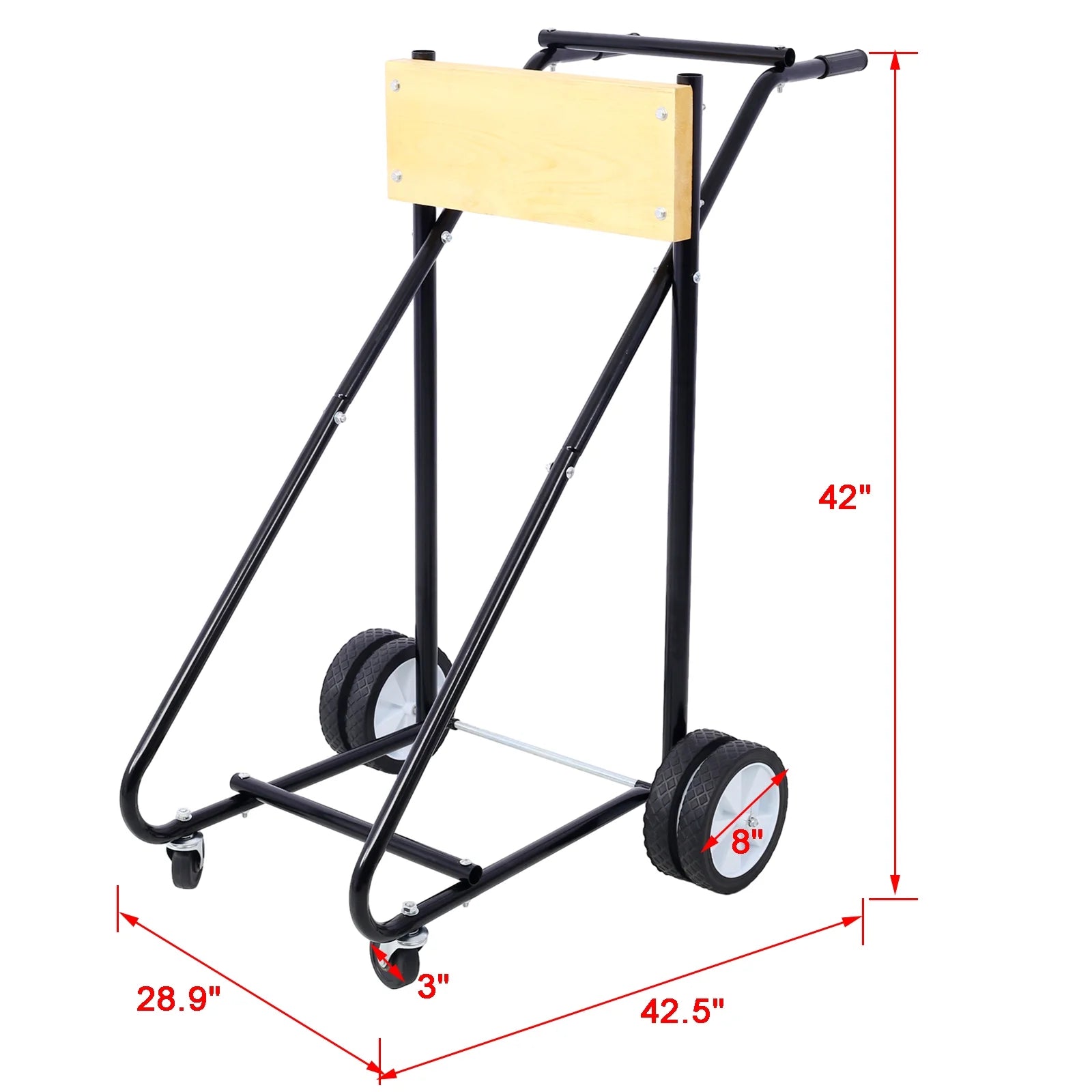Outboard Boat Motor Stand Engine Carrier Cart Dolly with Wheels Q4874