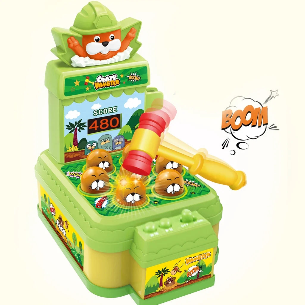 Mini Coin-operated Pound Arcade Game Machine With one Hammers Toy Y895