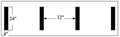 1/8 Football Field Stencil J870039