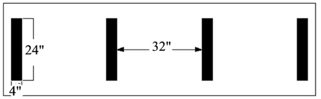 1/8 Football Field Stencil J870039