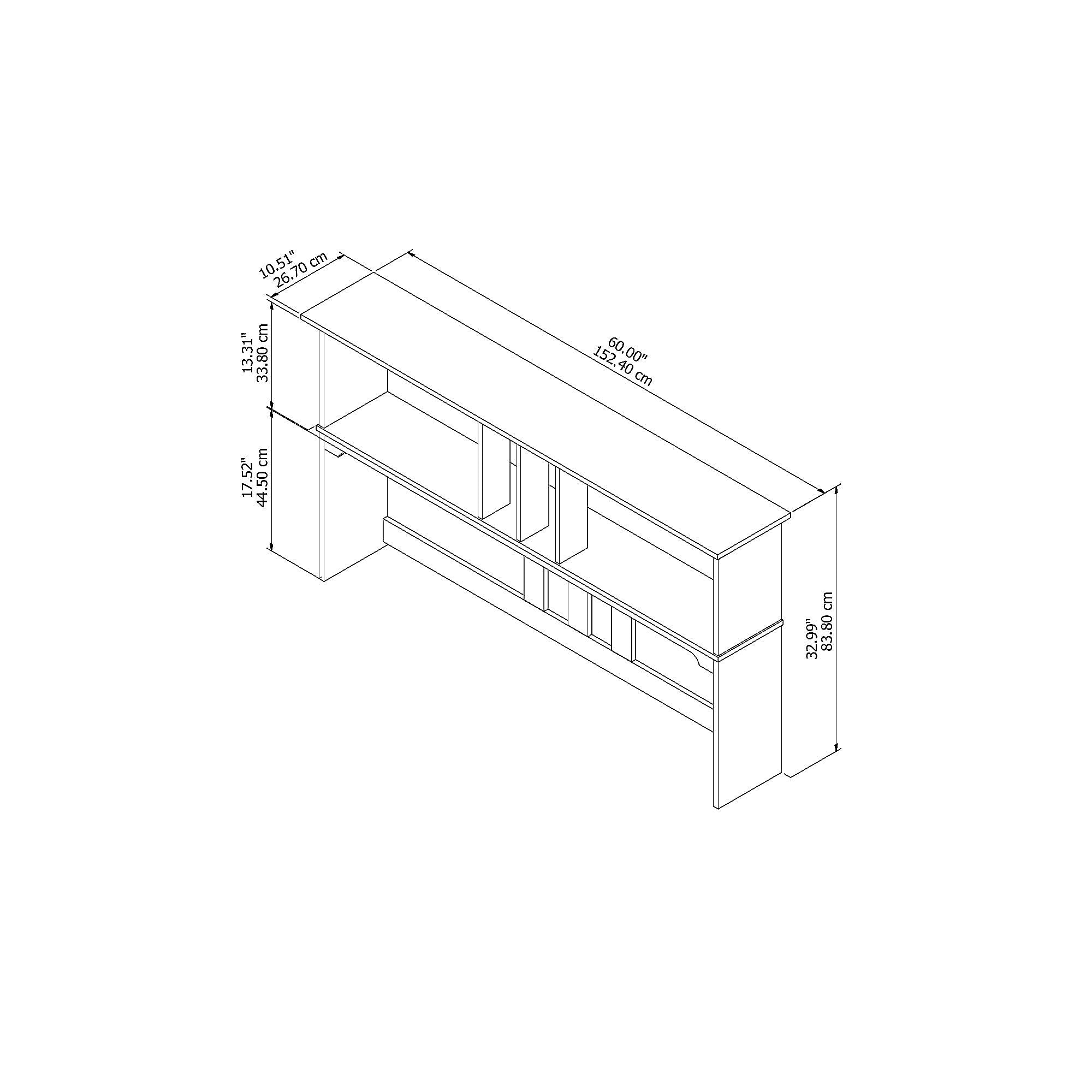 60W Hutch for L Shaped Desk O5722