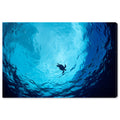 Blue Green Sea Turtle Canvas Art C941278