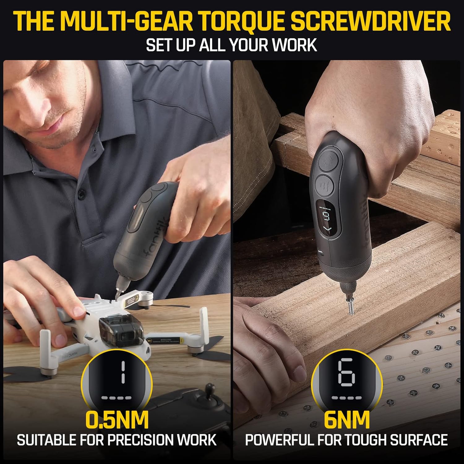 Cordless Car Vacuum & Cordless Screwdriver J7696
