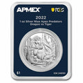 Silver Apex Predators Dragon vs Tiger Coin N9141