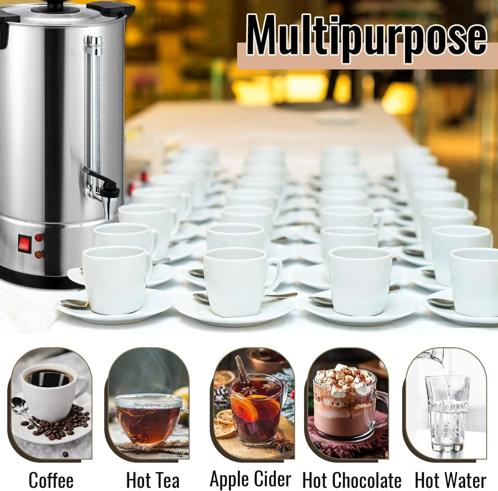 Stainless Steel Electric Coffee Urn 100 Cup 15 L W473652