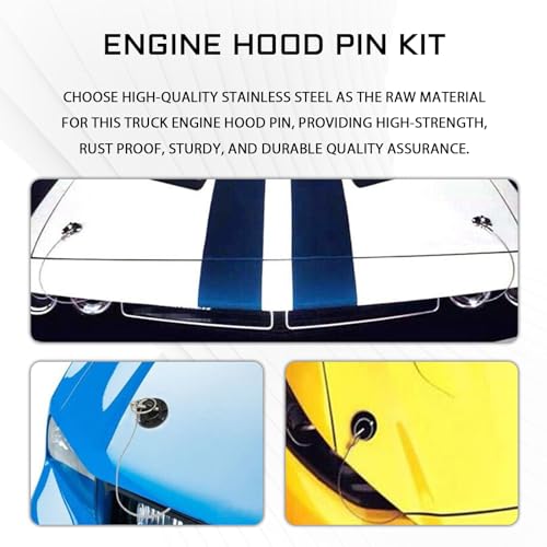Stainless Hood Pin Lock Kit L371