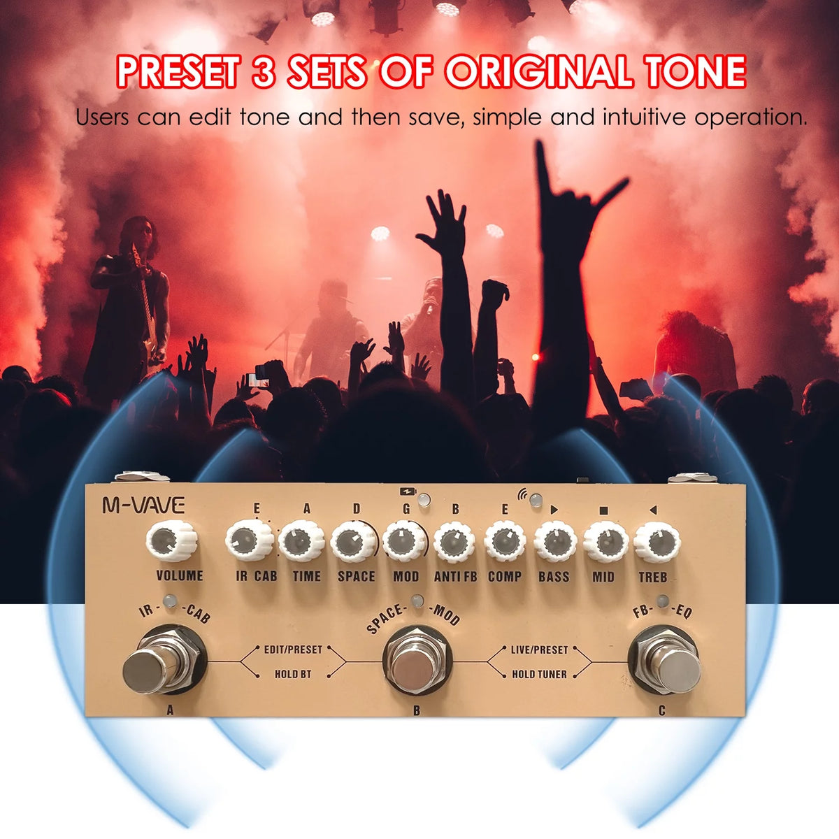 Wireless Guitar Effect Pedal U5802