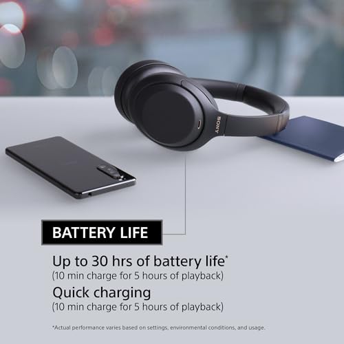 Black Wireless Noise Canceling Overhead Headphones X68066