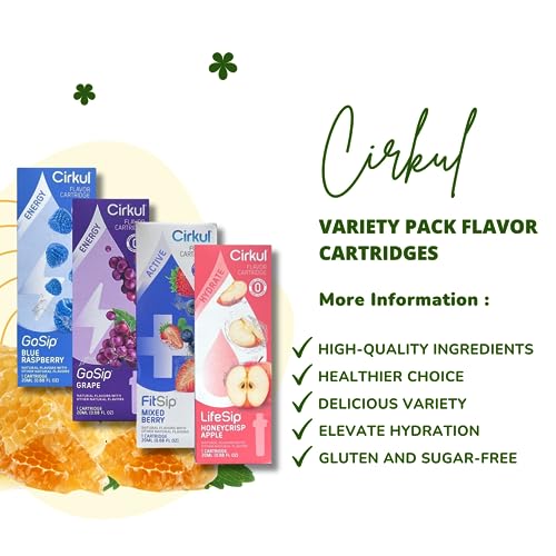 Pack Of 4 Mixed Berry Water Bottle Flavor Cartridges H76981