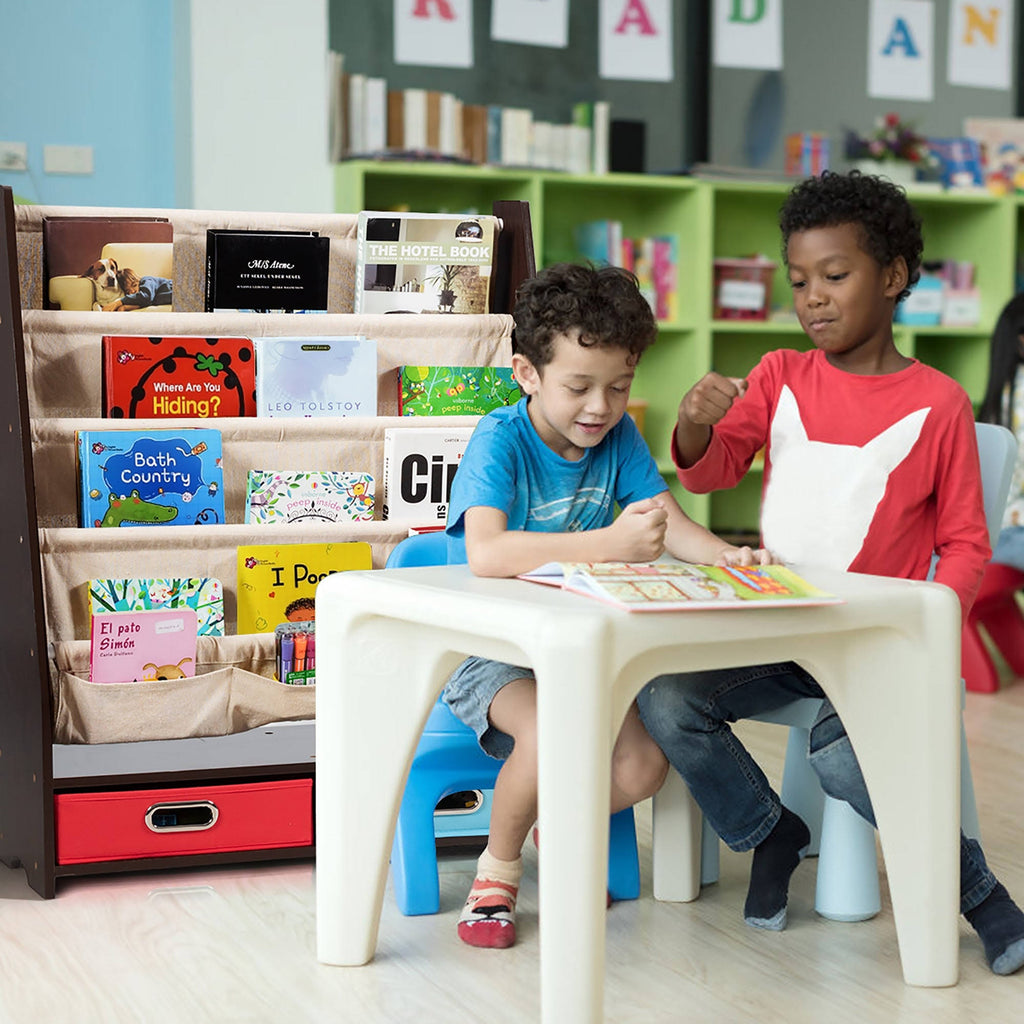 Beige Kids Book Rack Storage Bookshelf R4696
