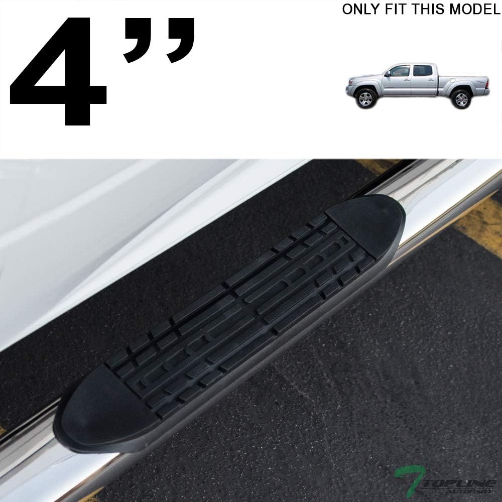 4" Oval Polished Stainless Steel Side Step Nerf Bars O9407