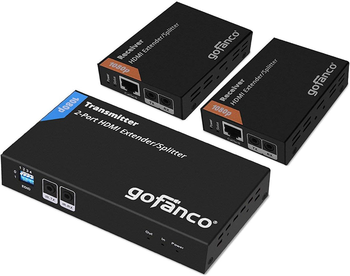 1x2 HDMI Extender Splitter Full HD 1080p Over Ethernet Cable with HDMI Loopout W223