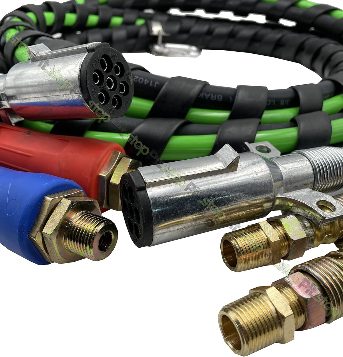 3 in 1 ABS & Power Air Line Hose Wrap 7 Way Electrical Cable with Handle Grip I848