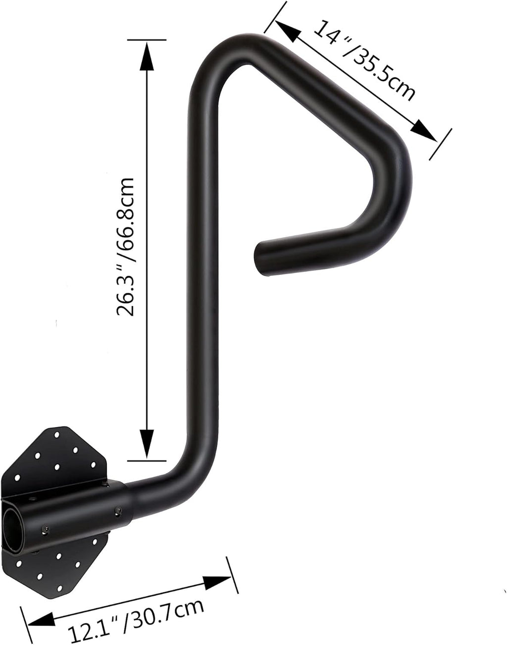 Spa Safety Handrail 57'' Hot Tub Handrail 600LBS Capacity Hot Rail, Spa Hand Railing with Slide-Under Base W6609