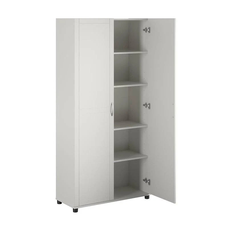 White Utility Storage Cabinet Y119