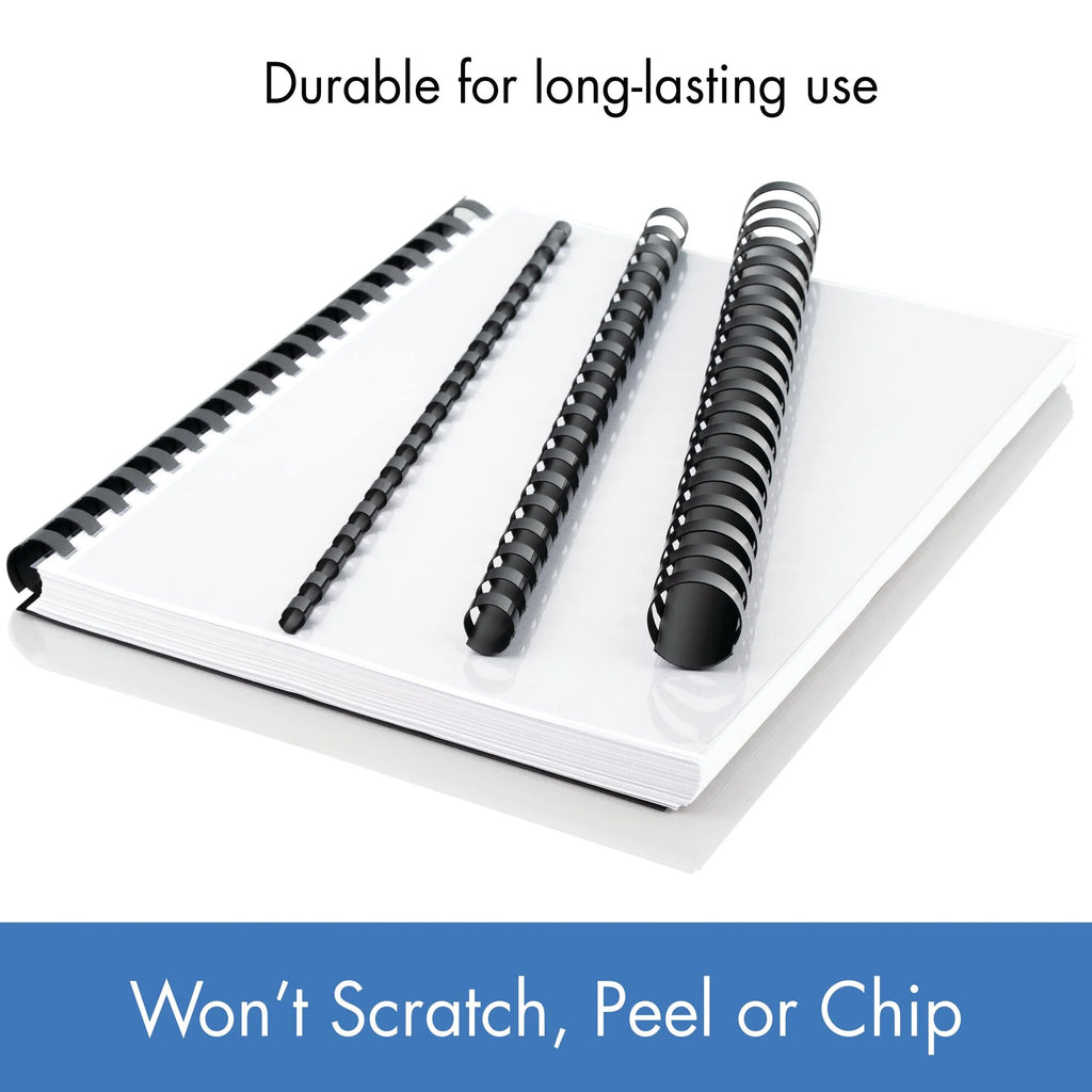 125 Pack Black Binding Spines D63990