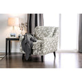 Floral Beige Fabric Accent Chair G14282