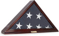 Solid Wood Glass Front Flag Display Case T310976