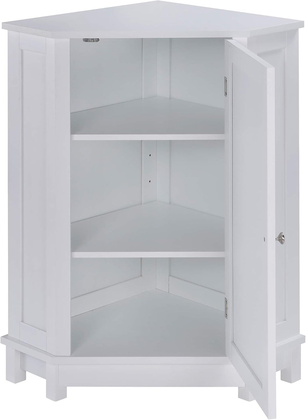 White Triangular Storage Cabinet Q7865