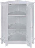 White Triangular Storage Cabinet Q7865