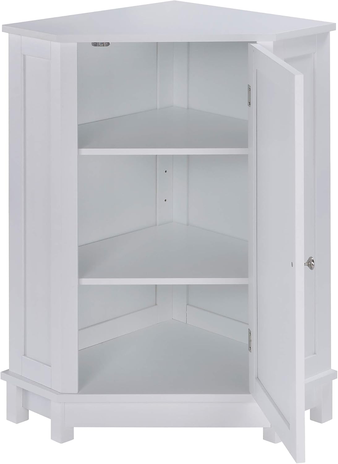 White Triangular Storage Cabinet Q7865