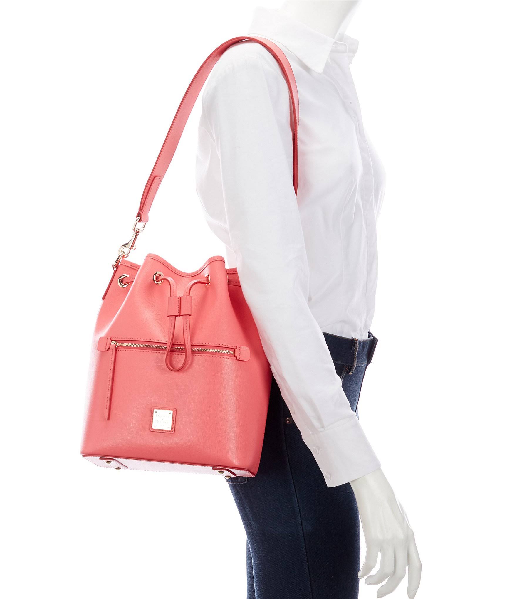Marine Leather Drawstring Bag W812