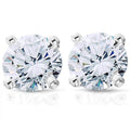 3/4ct Diamond Studs Earrings 14K White Gold A828
