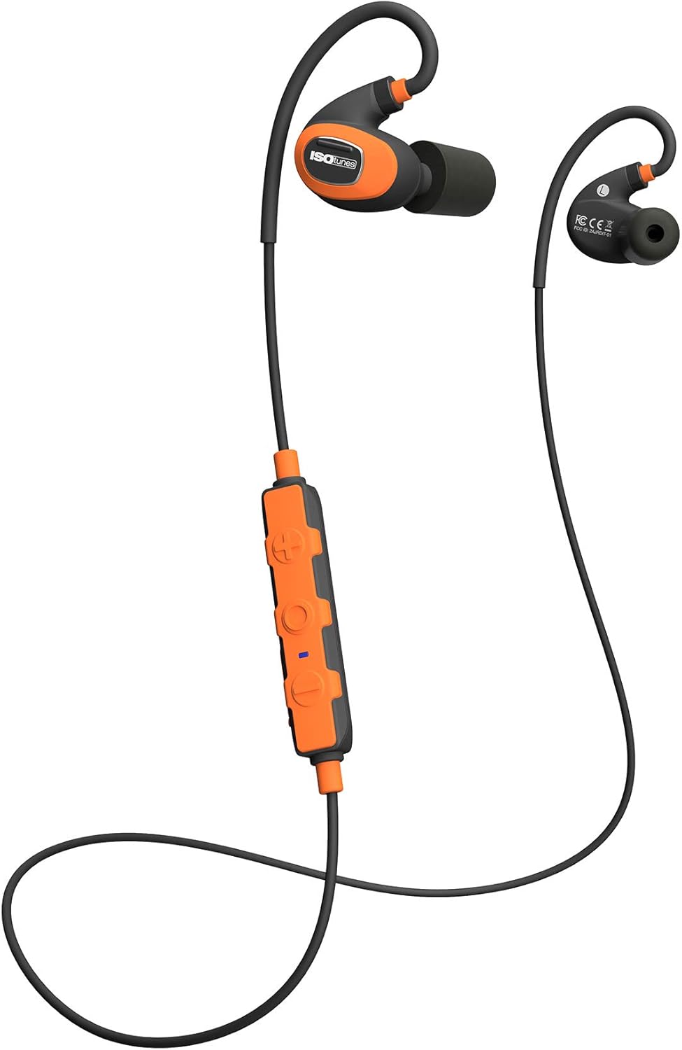 Matte Black Bluetooth Earplug Headphones, 27 dB Noise Reduction, 16+ Hour Battery, IP67 S7363