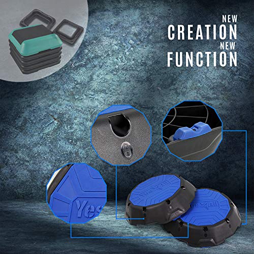 2-in-1 Adjustable Aerobic Step Platform with Rocker Balance Board Legs Q40705