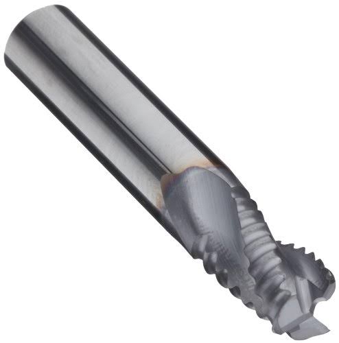 Carbide Square Nose End Mill, TiCN Finish, 3 Flutes, 4x22 Overall Len J31252