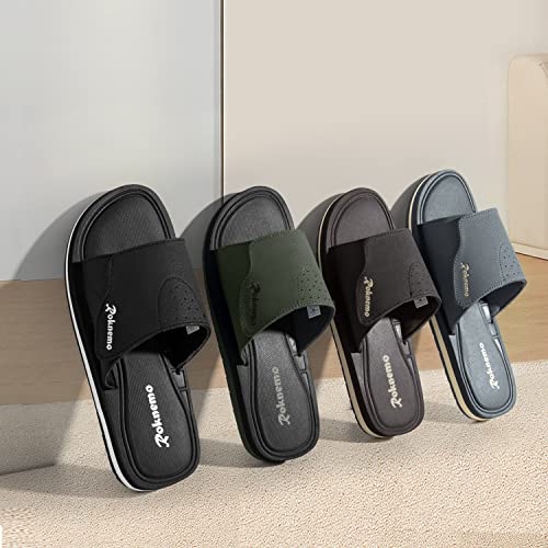 Mens Slide Sandals with Memory Foam B2246