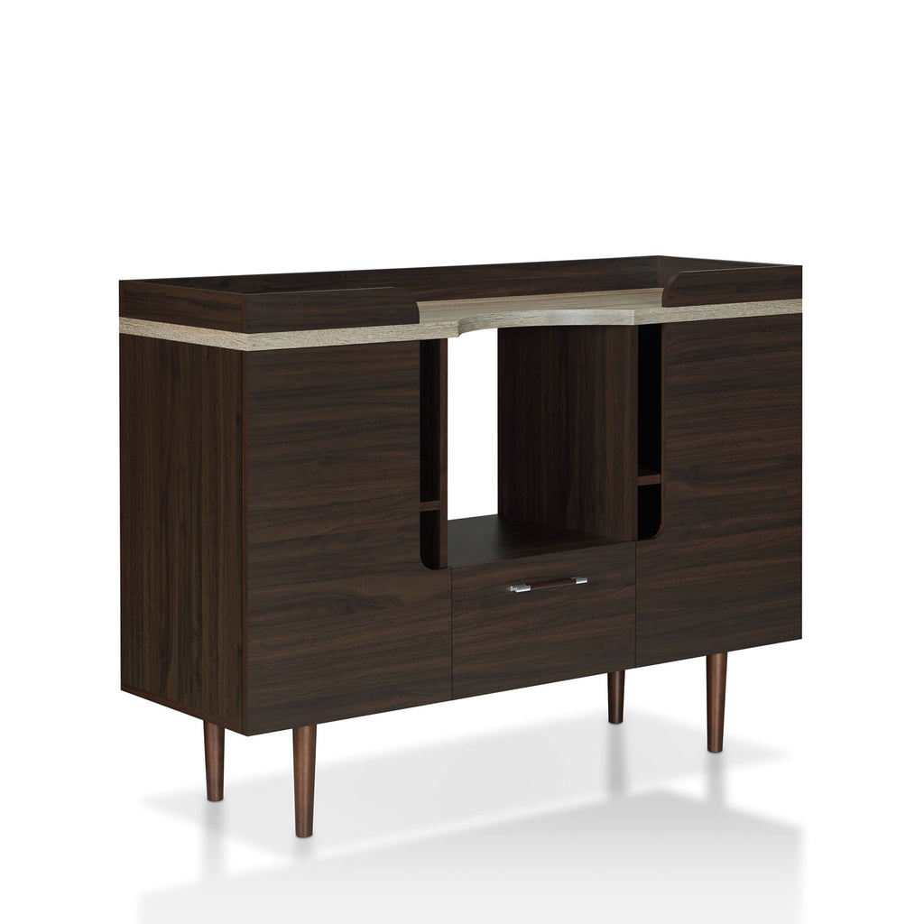 Mid-Century Modern Wenge Buffet Server, Brown J5898