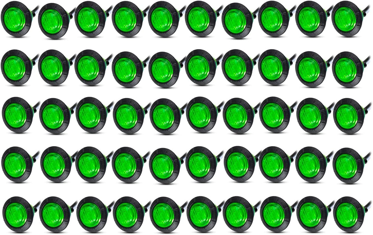 Amber LED Side Marker Light 12V DC with Rubber Grommets N70675
