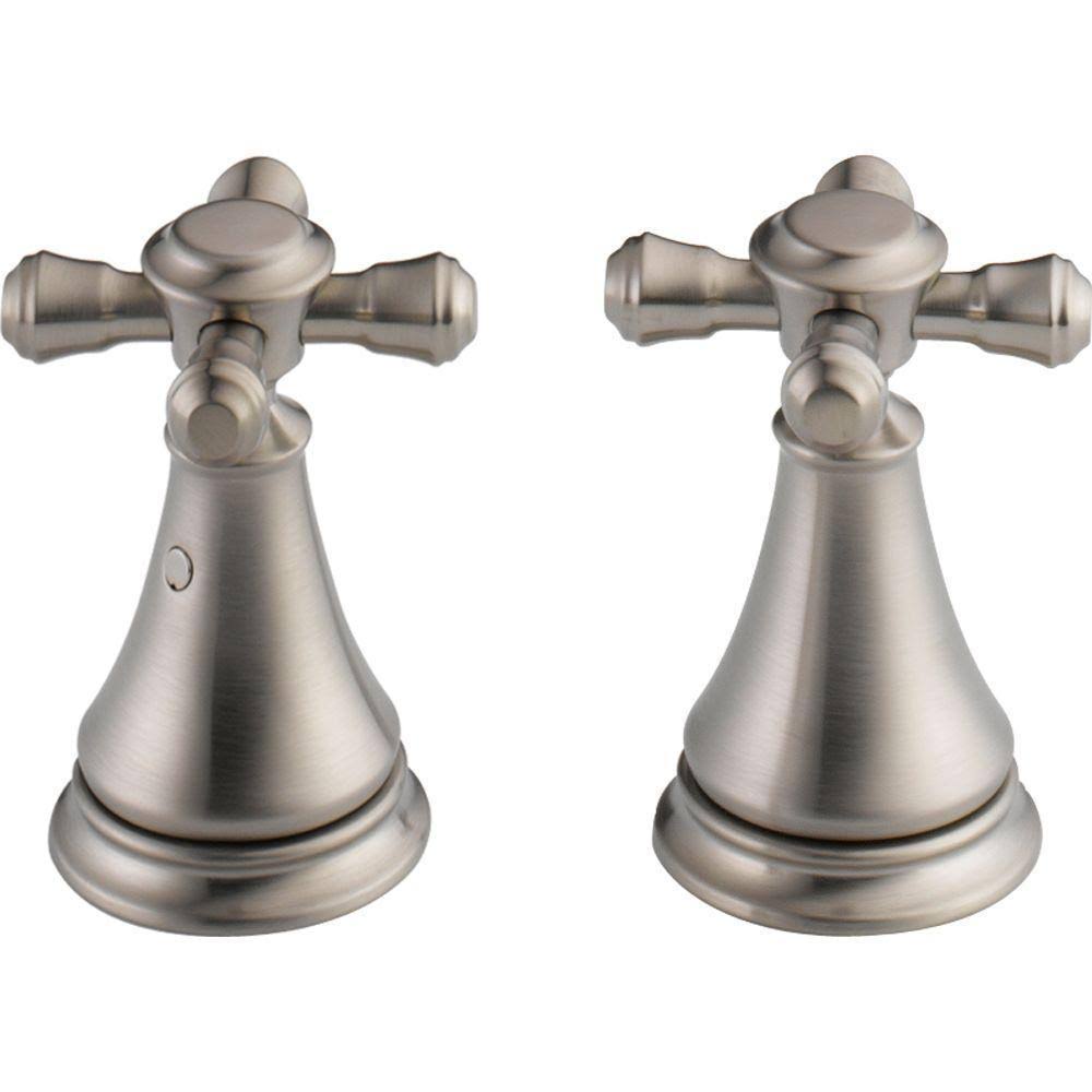 Brilliance Stainless Two Cross Bath Faucet / Bidet Handle Kit N313