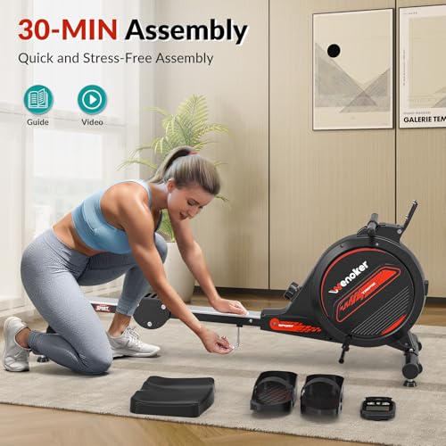 Magnetic Rower Machine with LCD Monitor L715412