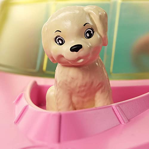 Toy Boat with Pet Puppy, Life Vest & Beverage Accessories, Fits 3 Dolls O342967
