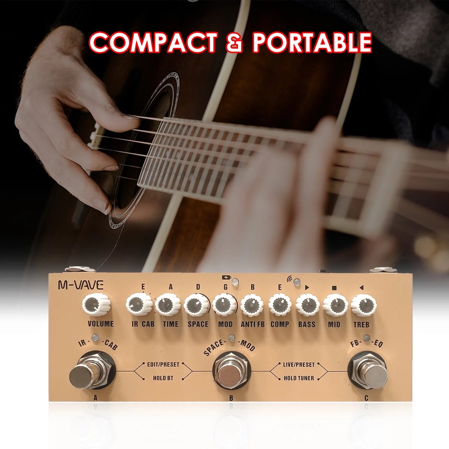 Wireless Guitar Effect Pedal U5802