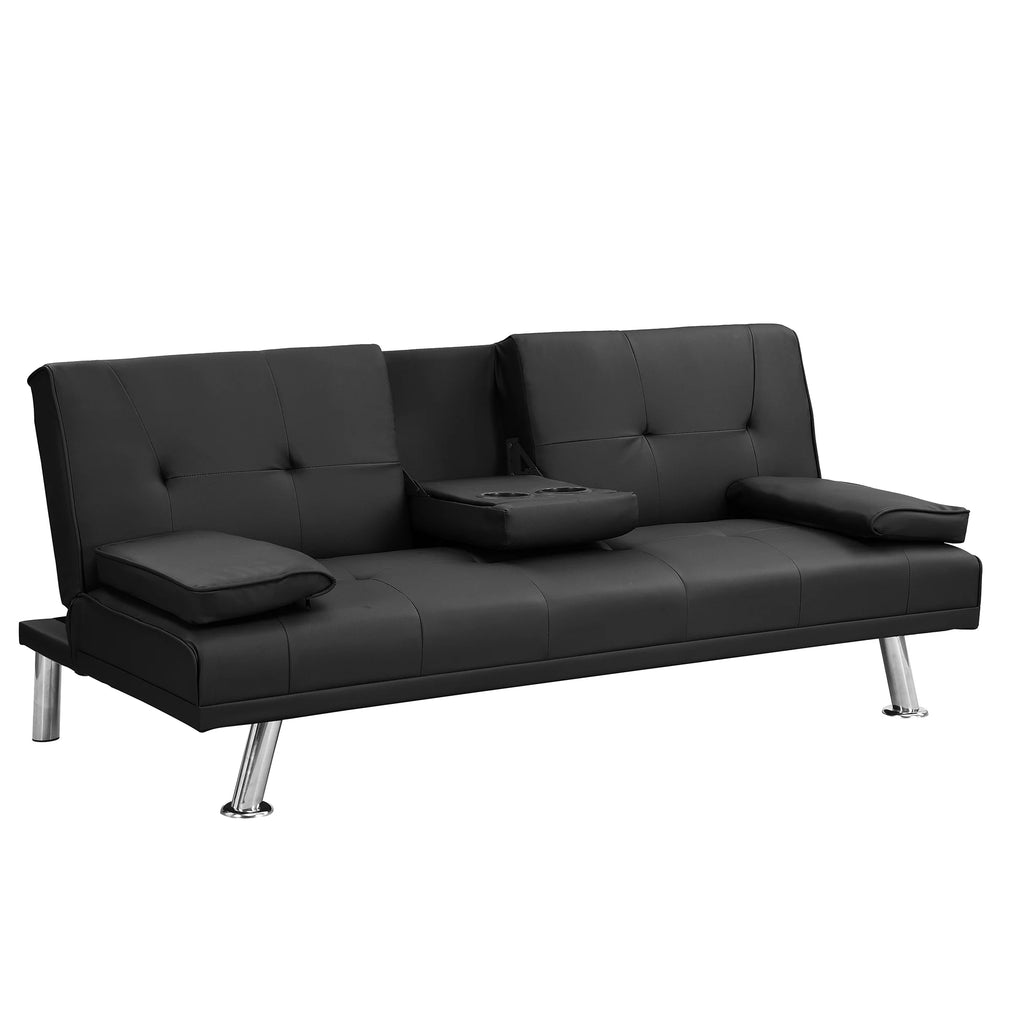 Futon Sofa Bed with Removable Armrests G208693