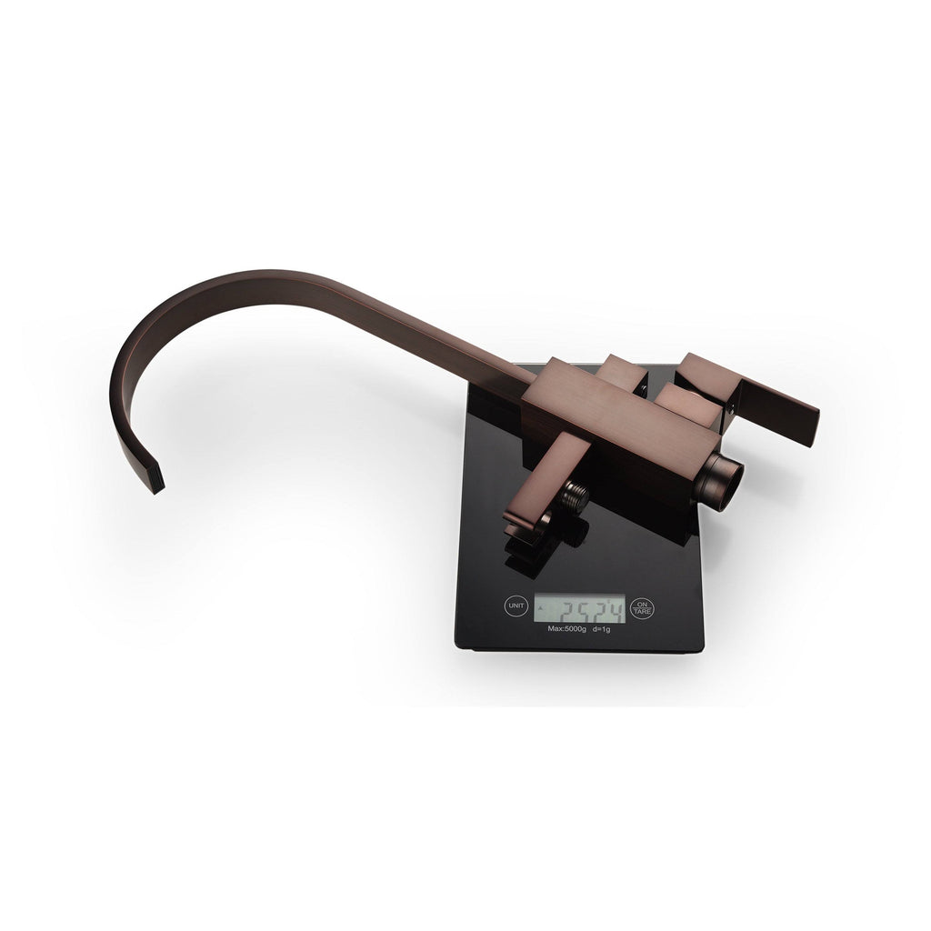 Oil Rubbed Bronze Gooseneck Tub Faucet with Hand Shower O199246